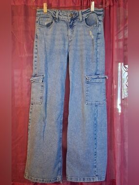 Justice Wide Leg Baggy Jeans